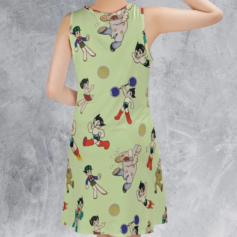 Astro Boy Characters Sleeveless Dress - 3