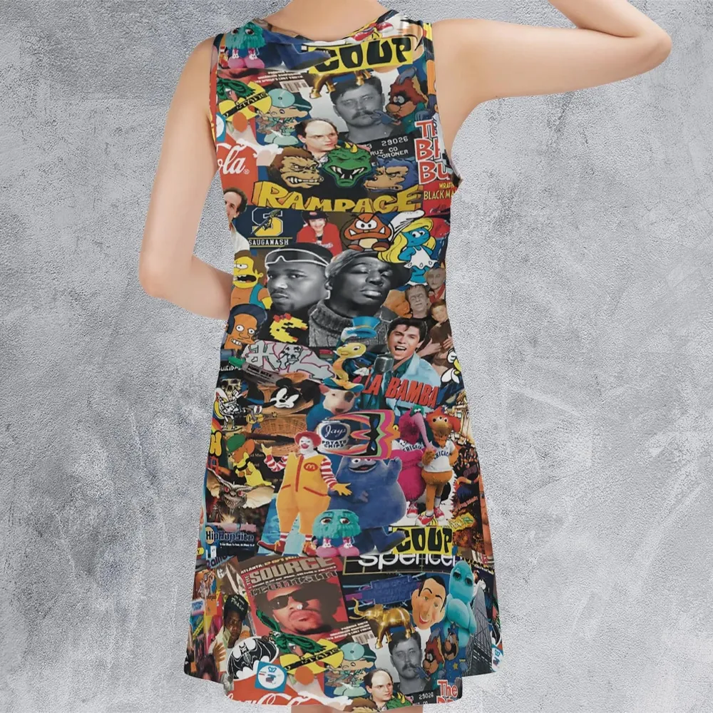 POP Culture Sleeveless Dress - 3