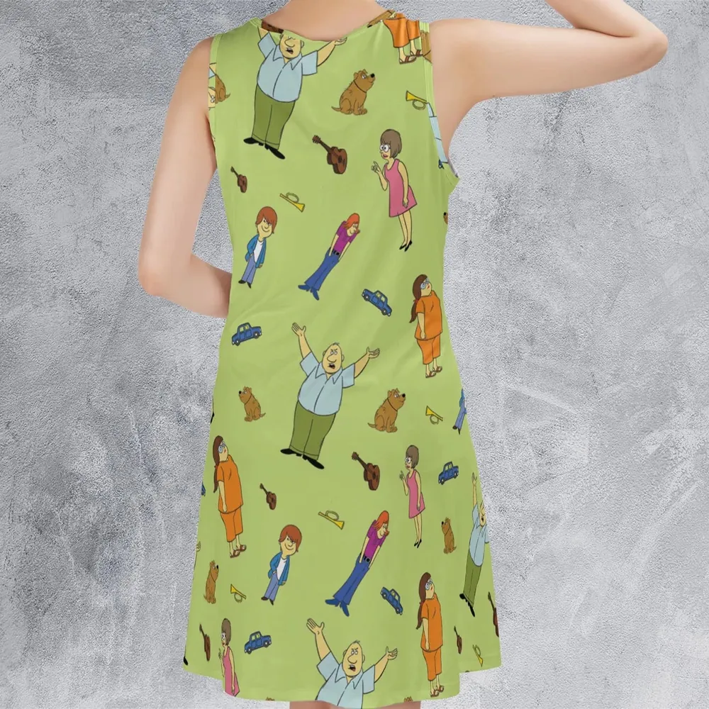 Wait Till Your Father Gets Home Characters Sleeveless Dress - 3