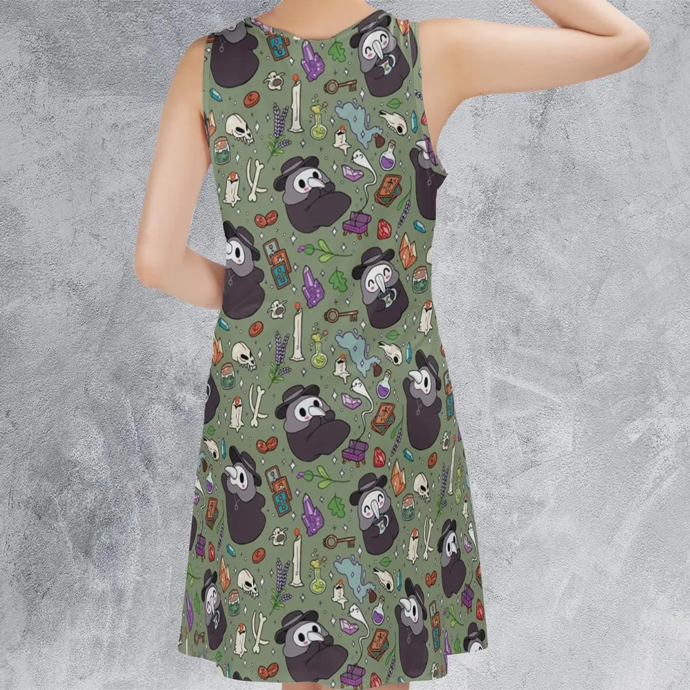 Plague Doctor Sleeveless Dress - 3
