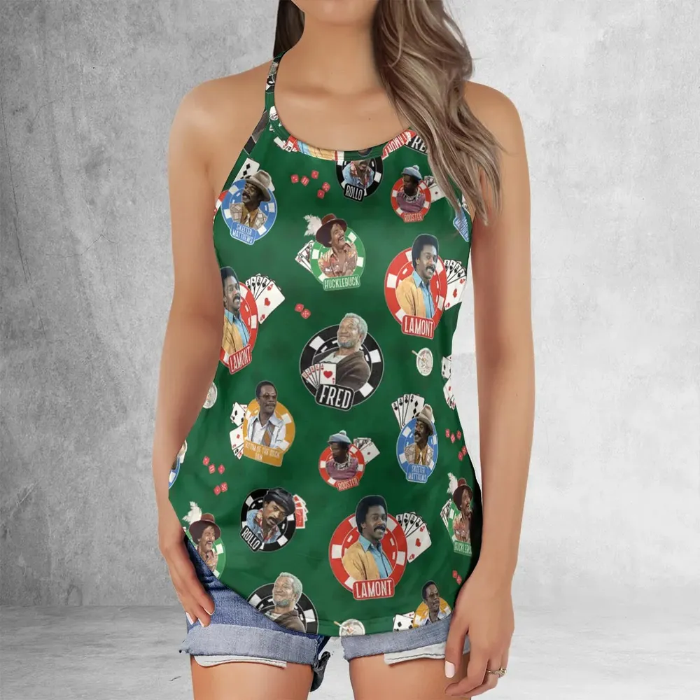 The Card Sharps Sanford and Son Criss Cross Tank Top - 2