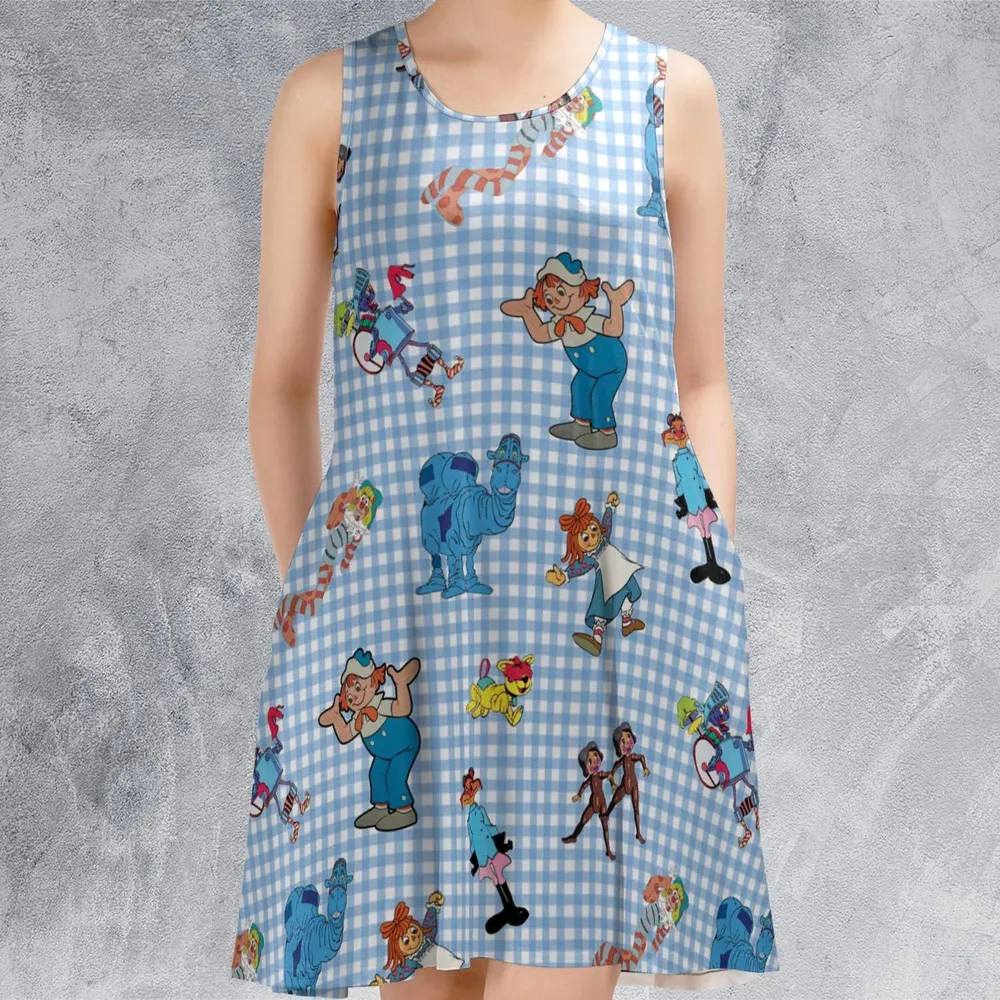 Wholesome Memories Stitched Raggedy Ann & Andy Sleeveless Dress - 2