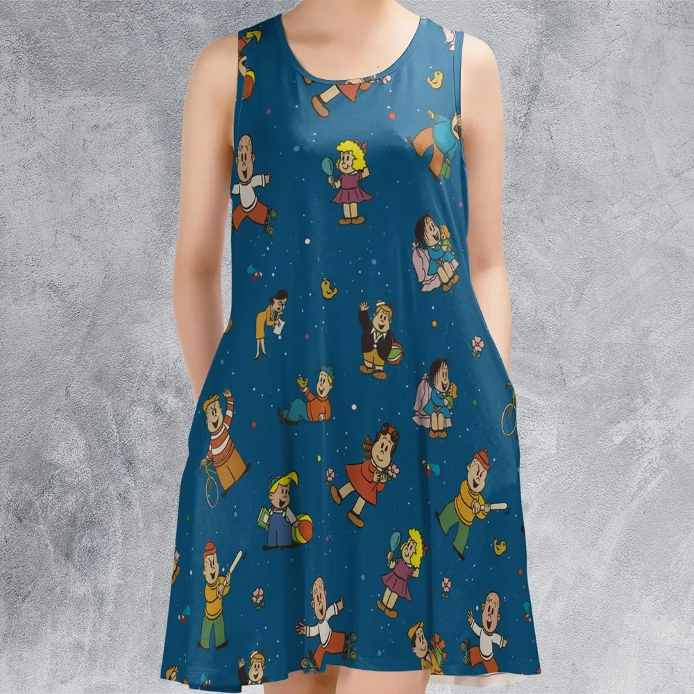 Cartoon Throwback The Little Lulu Show Sleeveless Dress - 2
