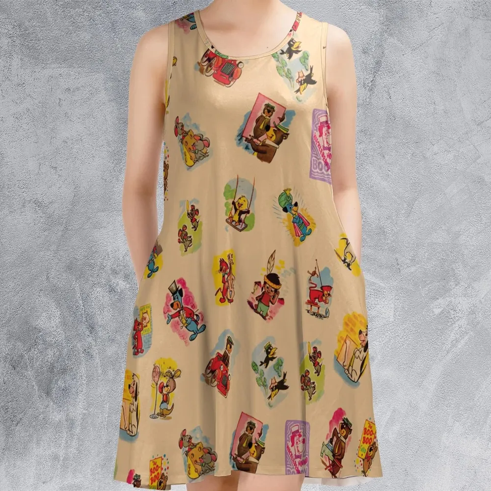 Huckleberry Hound Booby Sleeveless Dress - 2