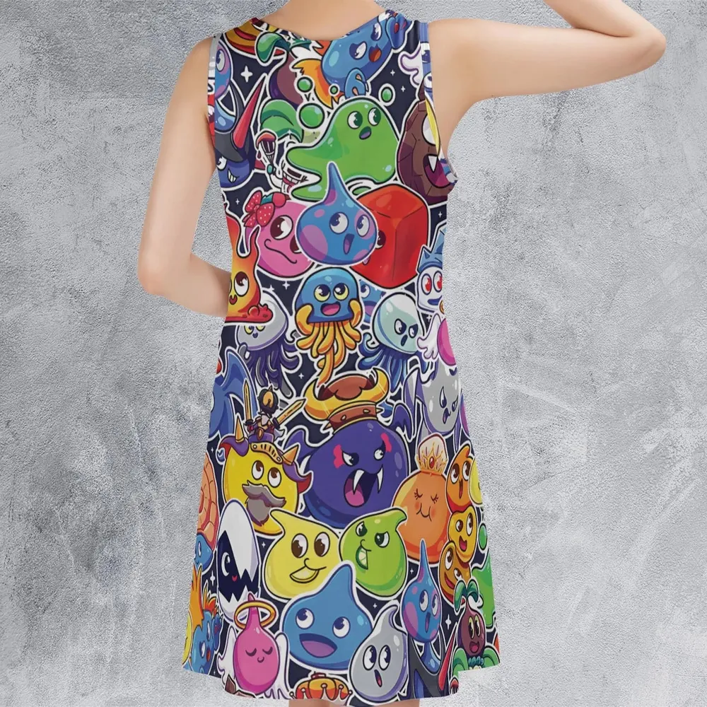 Slimes Dragon Quest Sleeveless Dress - 3