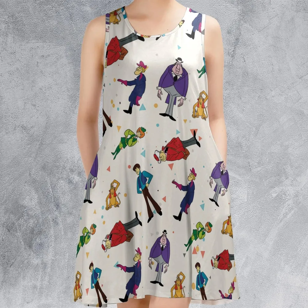 Around the World in 79 Days Sleeveless Dress - 2