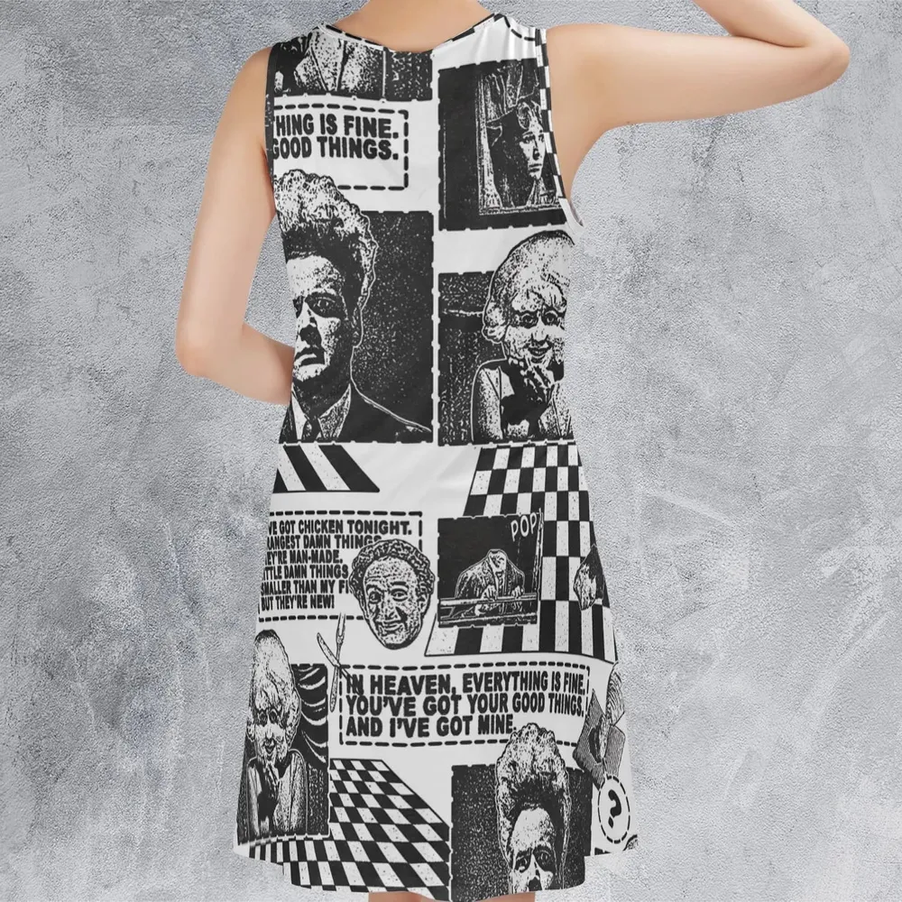 Surreal Disturbing Atmospheric A nightmare Eraserhead Sleeveless Dress - 3
