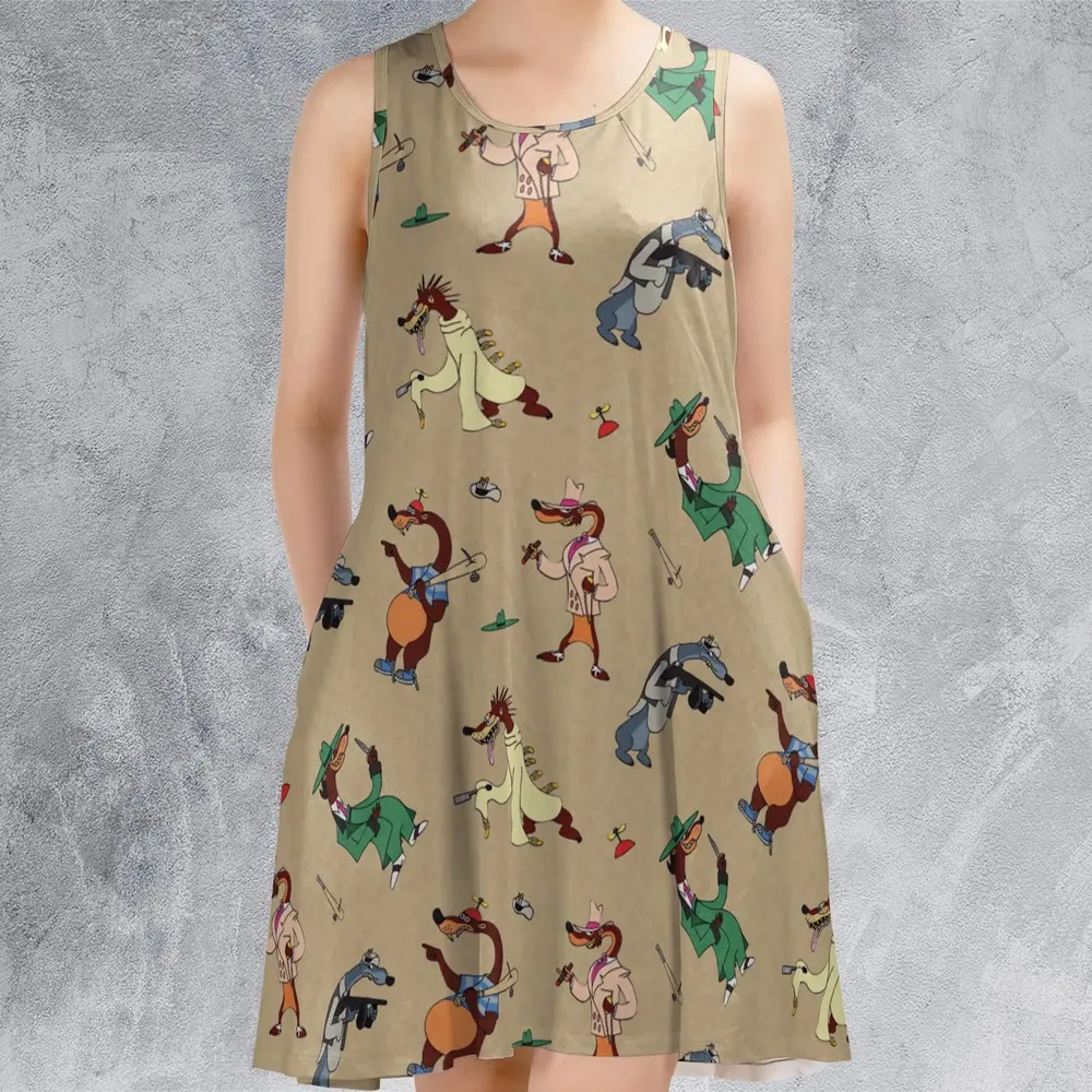 Toon Patrol Who Framed Roger Rabit Sleeveless Dress - 2