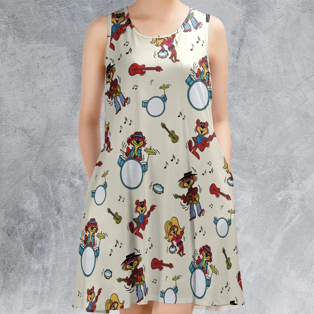 Cartoon band The Sugar Bears Sleeveless Dress - 2