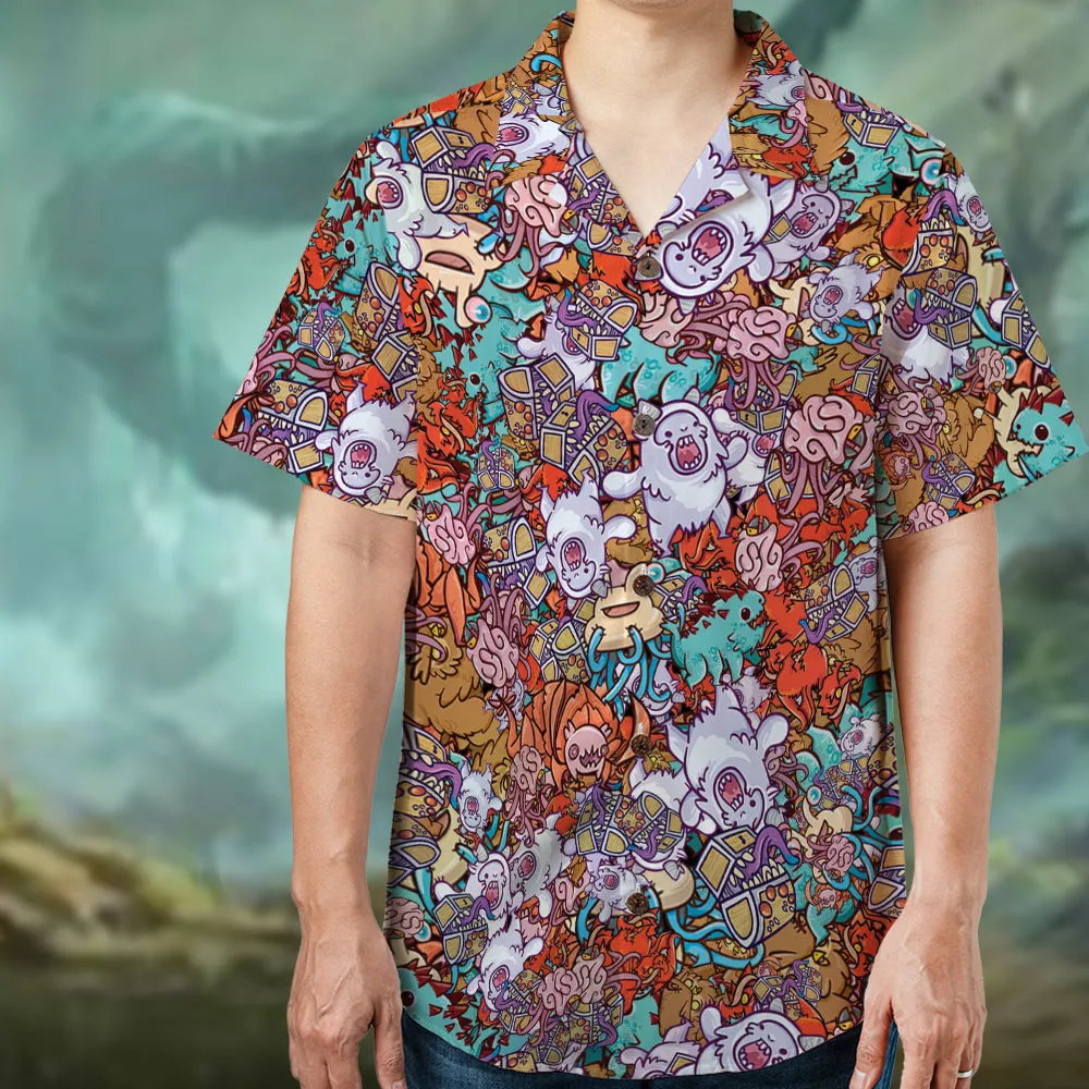 Chibi DND Monster Hawaiian Shirt - 2