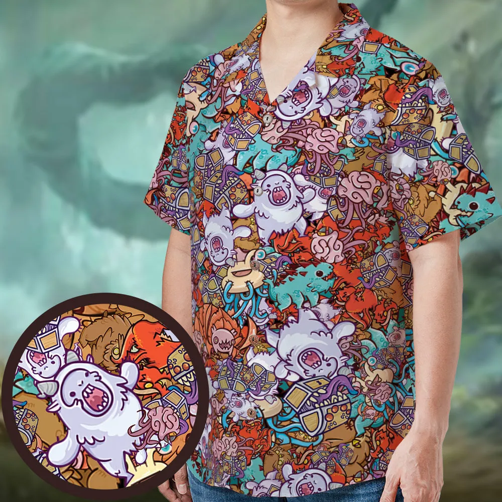 Chibi DND Monster Hawaiian Shirt - 1