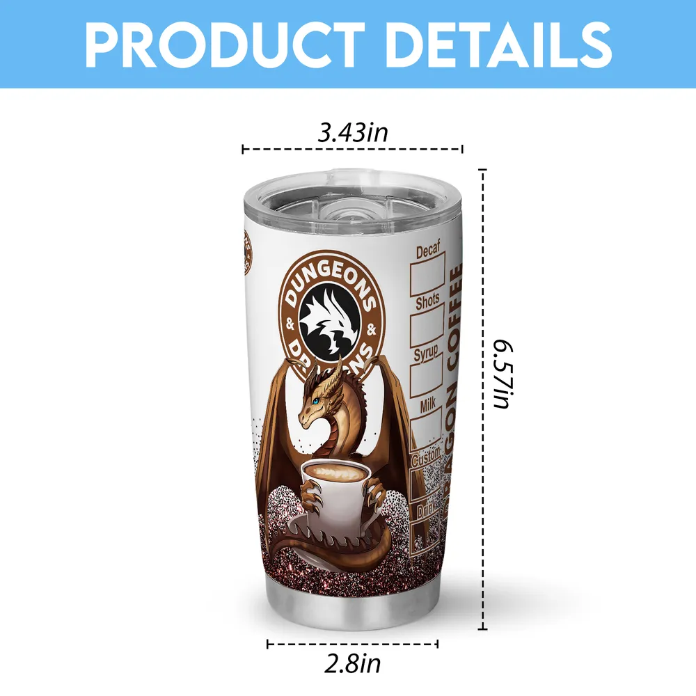 DnD Dragon Coffee Tumbler - 3