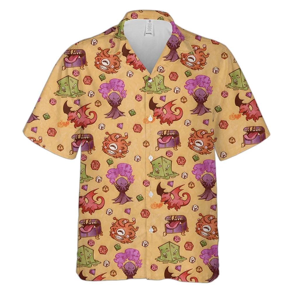 Cute DND Monster Hawaiian Shirt - 2