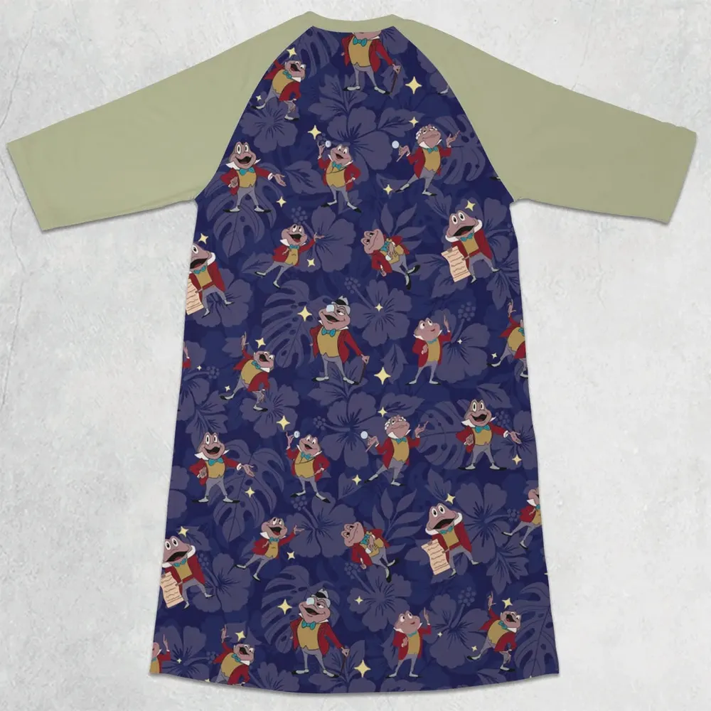 Best Taxi Service Mr Toad Wild Ride 3/4 Sleeve Raglan Dress - 2