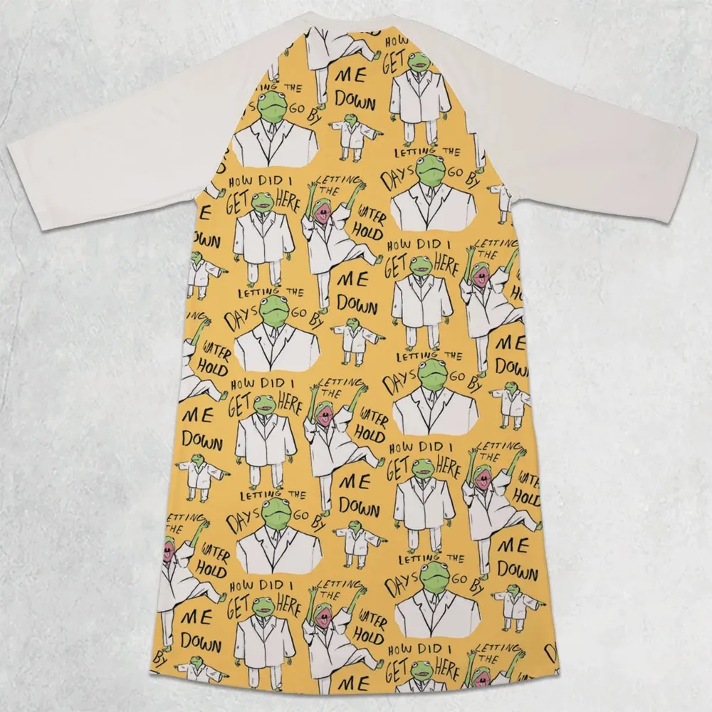 Once In A Lifetime Kermit 3/4 Sleeve Raglan Dress - 2