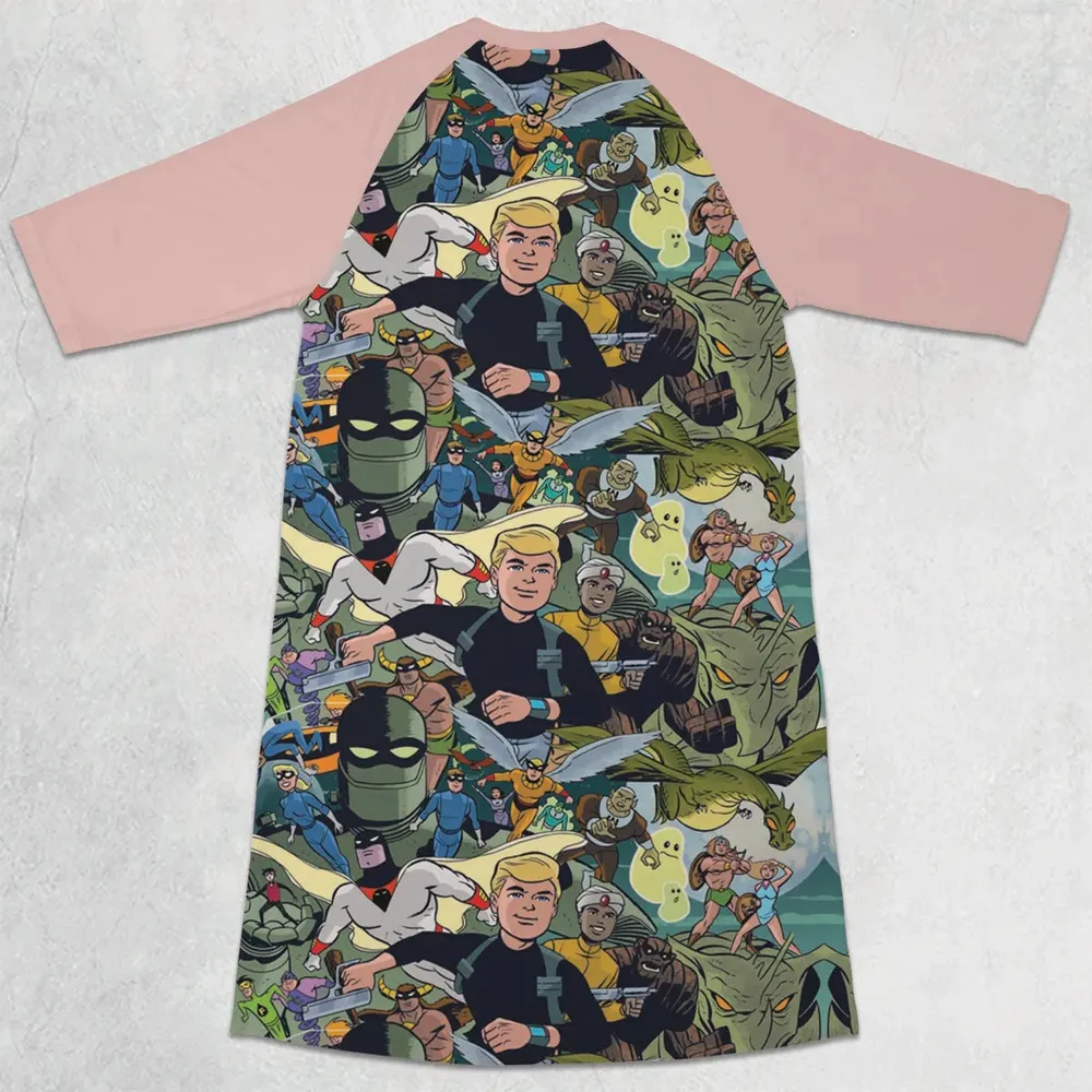 Future Quest Assemble 3/4 Sleeve Raglan Dress - 2