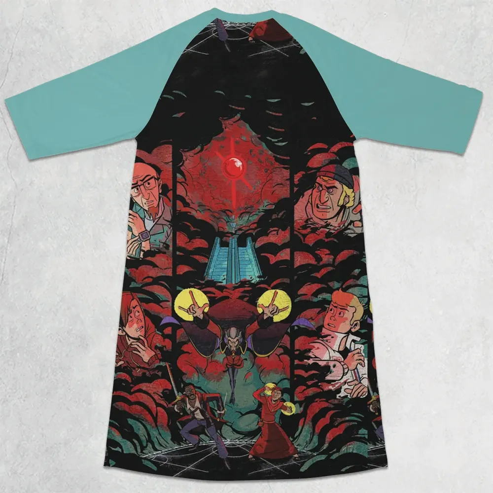 The Chaotic World The Venture Bros 3/4 Sleeve Raglan Dress - 2