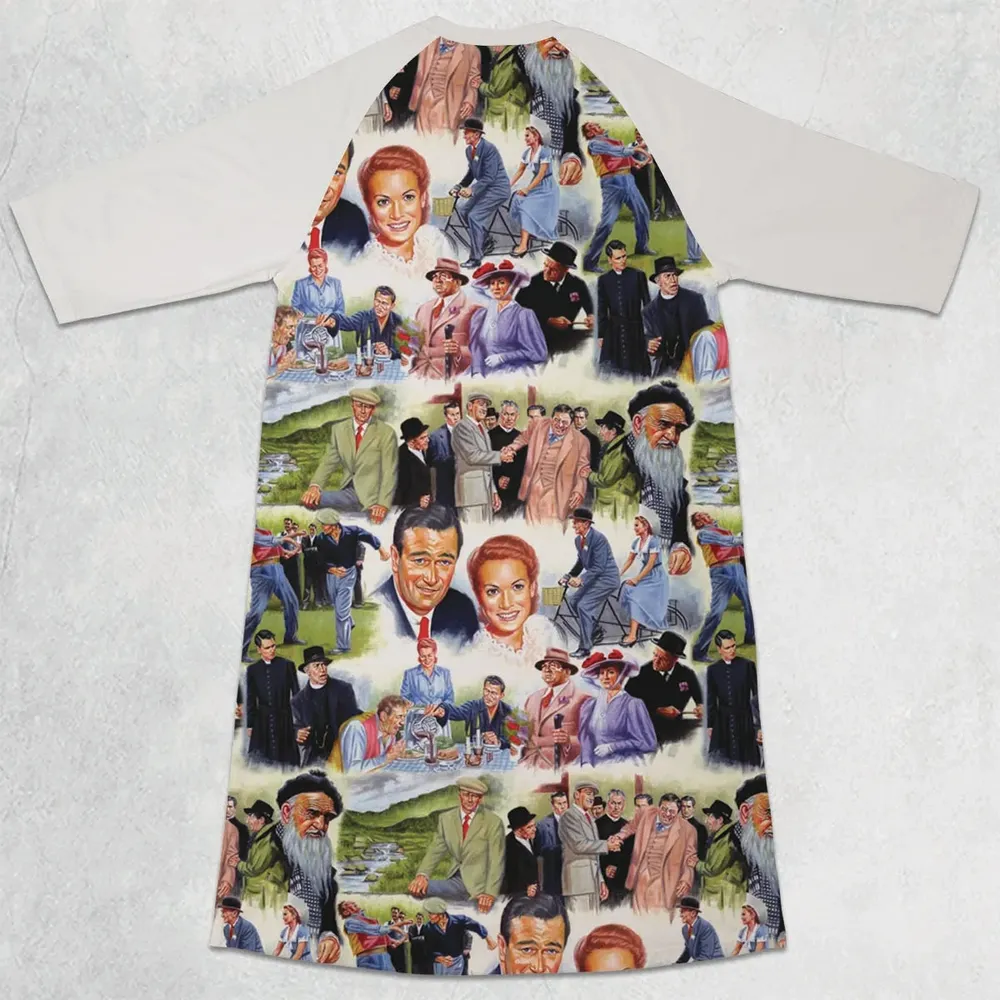 The Quiet Man 3/4 Sleeve Raglan Dress - 2