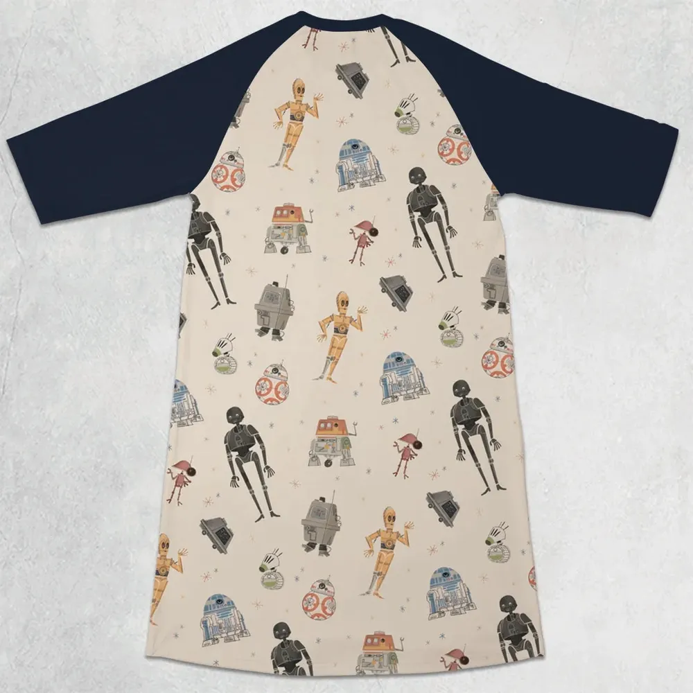Droid Life SW 3/4 Sleeve Raglan Dress - 2