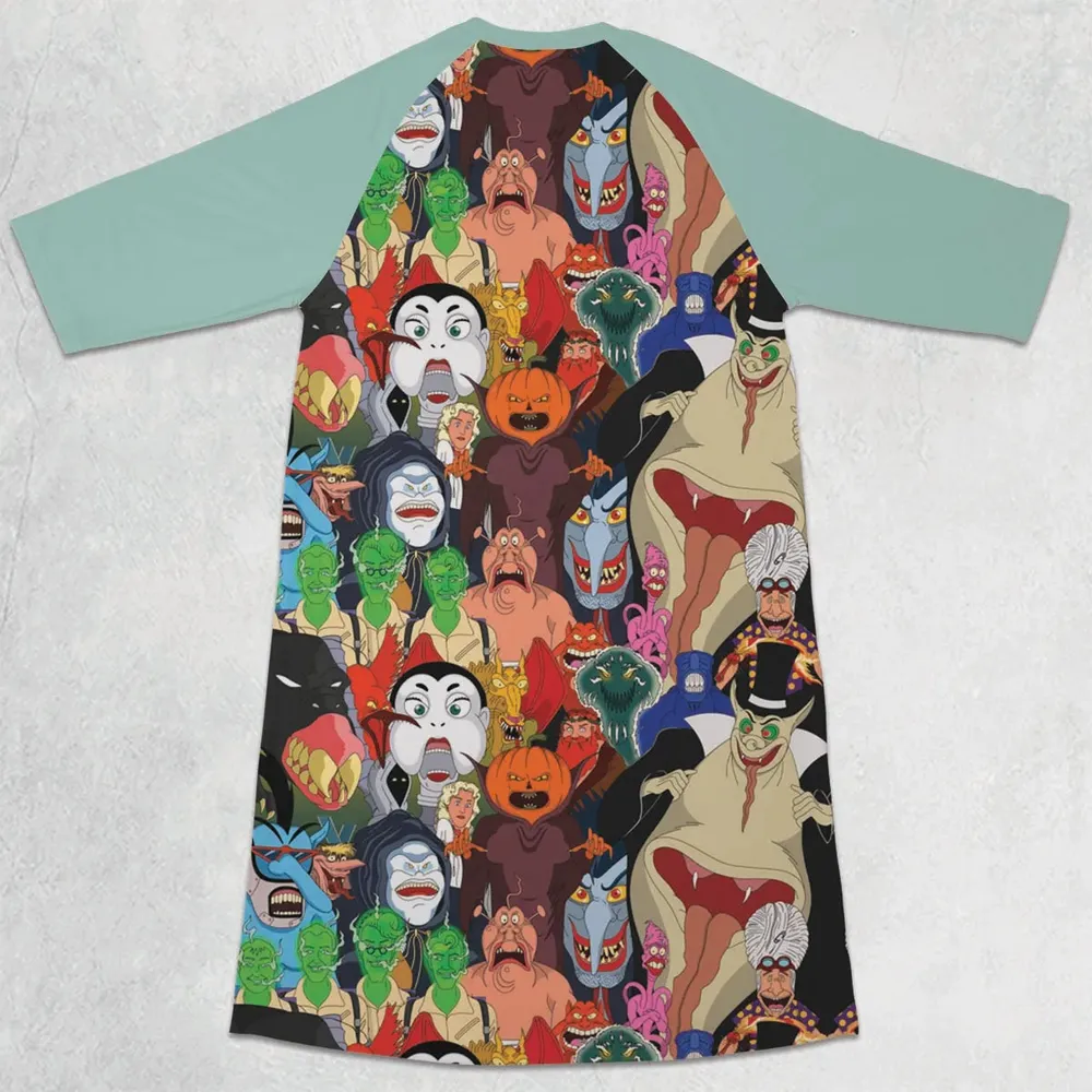 Ghostbusters Cartoons Villains 3/4 Sleeve Raglan Dress - 2