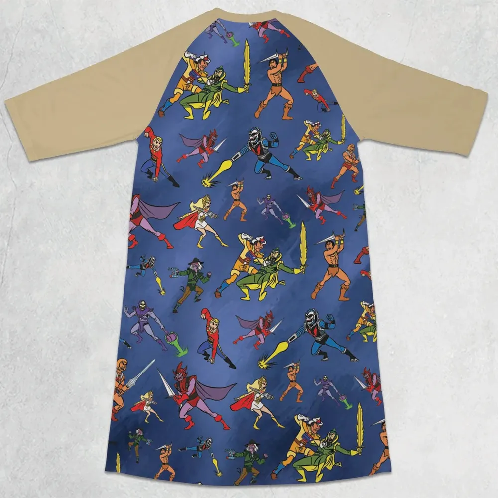 Filmation Battle Royal 3/4 Sleeve Raglan Dress - 2