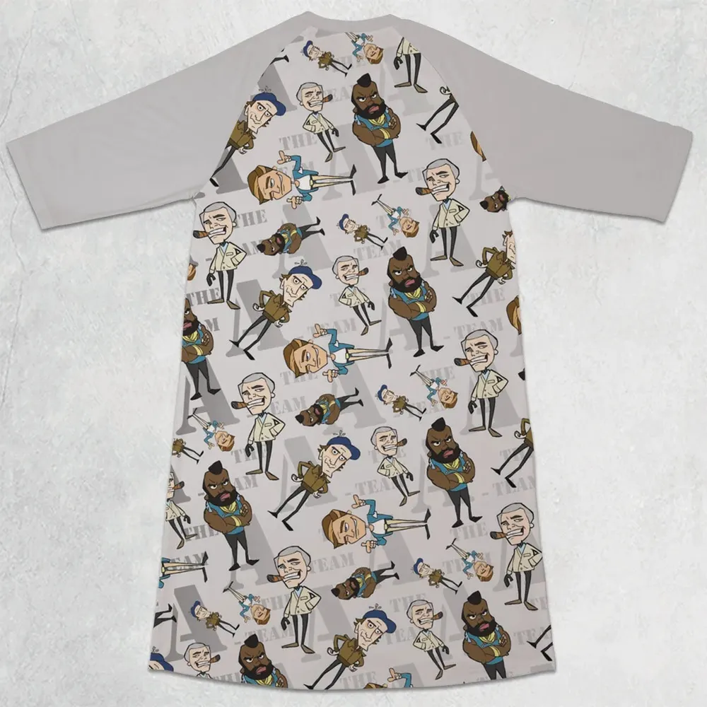 The A-team Characters Series 3/4 Sleeve Raglan Dress - 2
