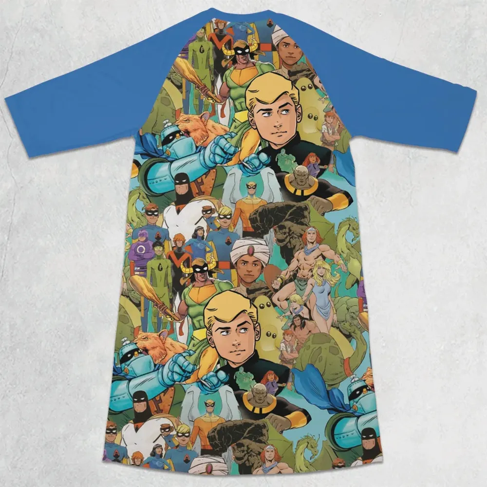 Futures Quest Heroes 3/4 Sleeve Raglan Dress - 2