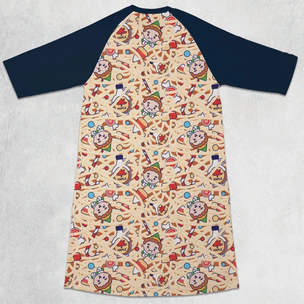 Holiday Joy Buddy the ELF 3/4 Sleeve Raglan Dress - 2