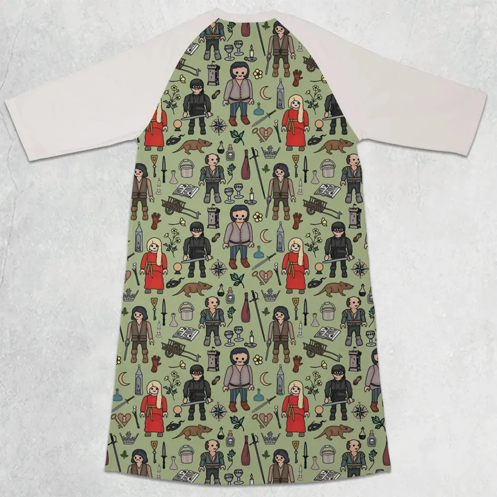 As You Wish Princess Bride 3/4 Sleeve Raglan Dress - 2