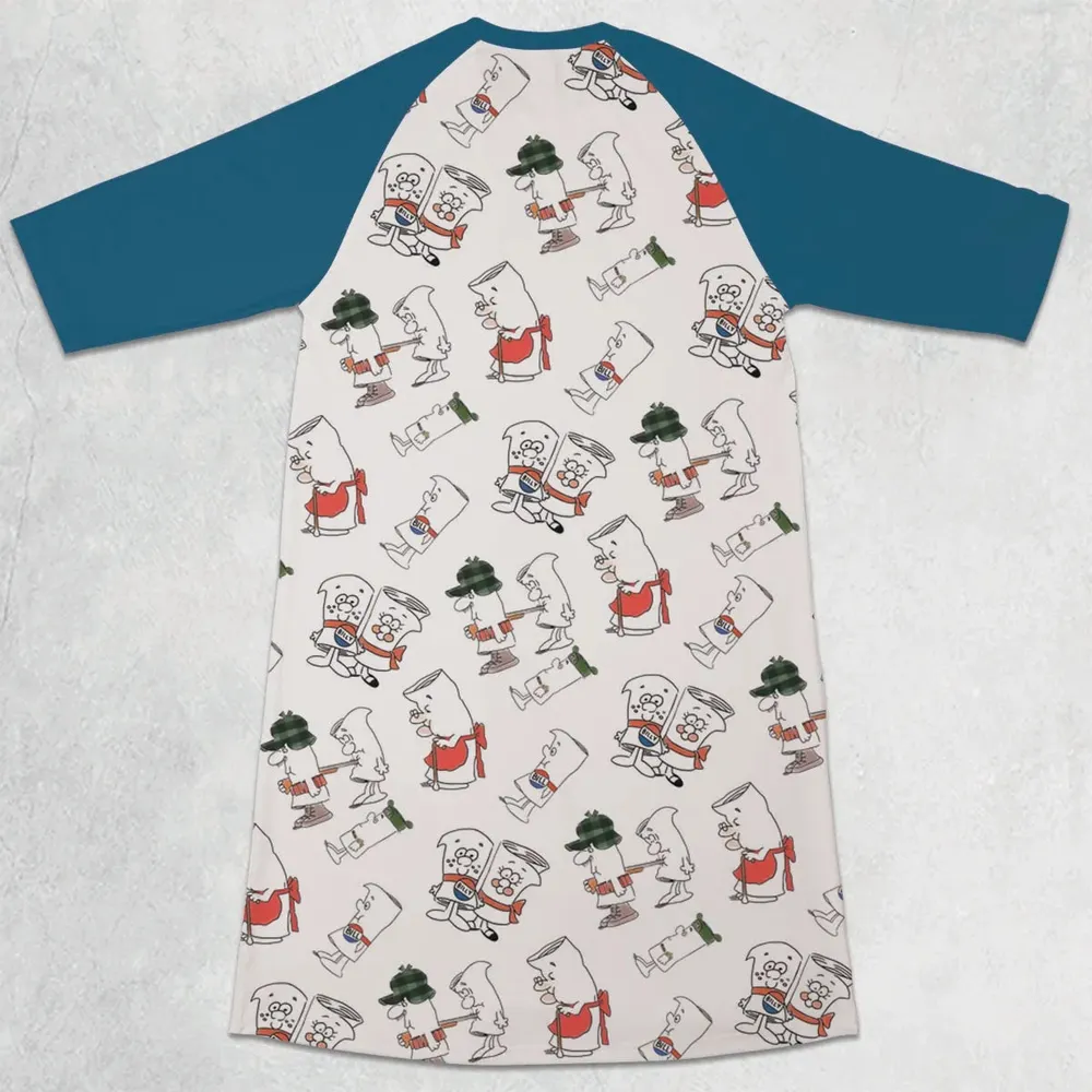 I’m Just A Bill Schoolhouse Rock 3/4 Sleeve Raglan Dress - 2