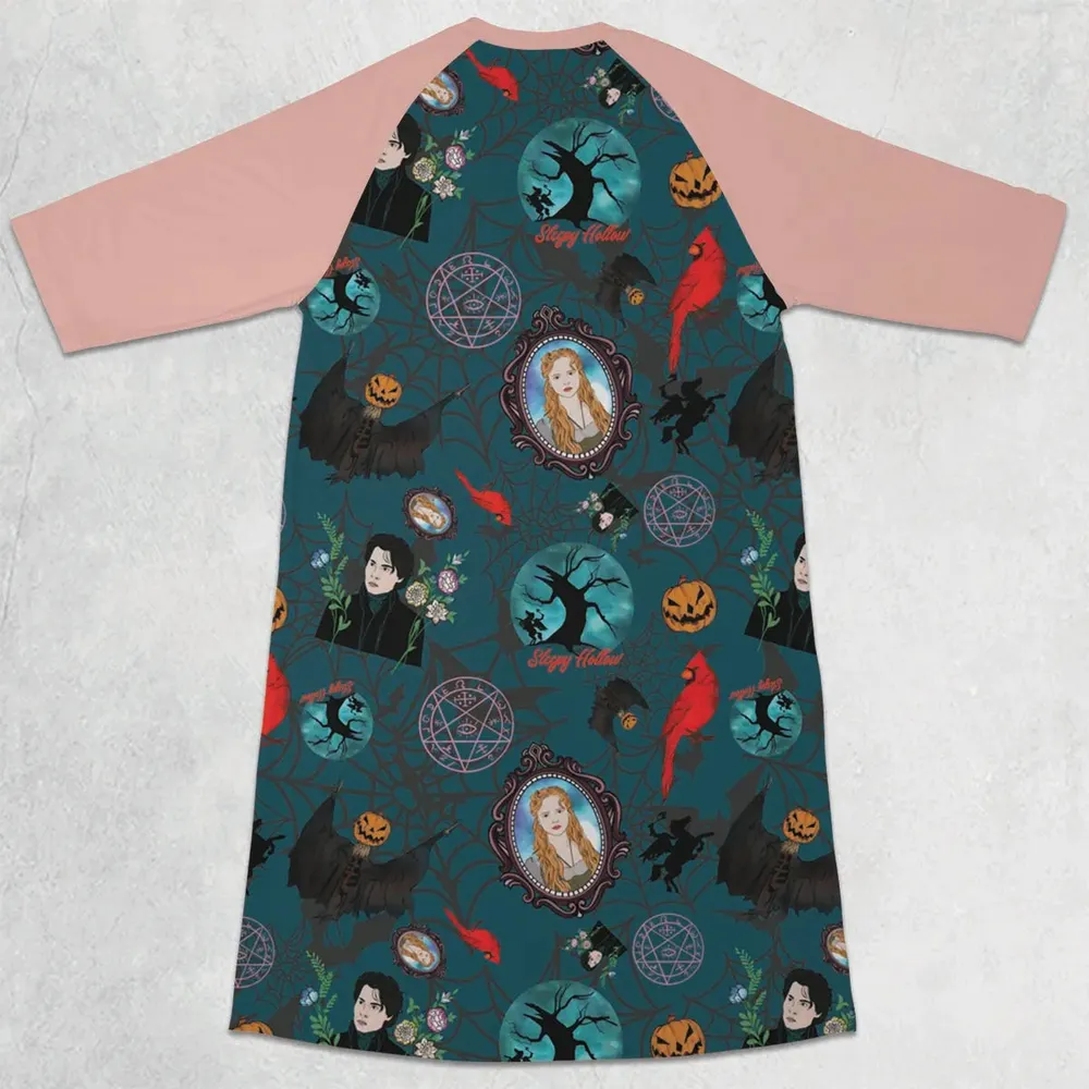 Hawaiian Shirt - 2MWHH37C 3/4 Sleeve Raglan Dress - 2