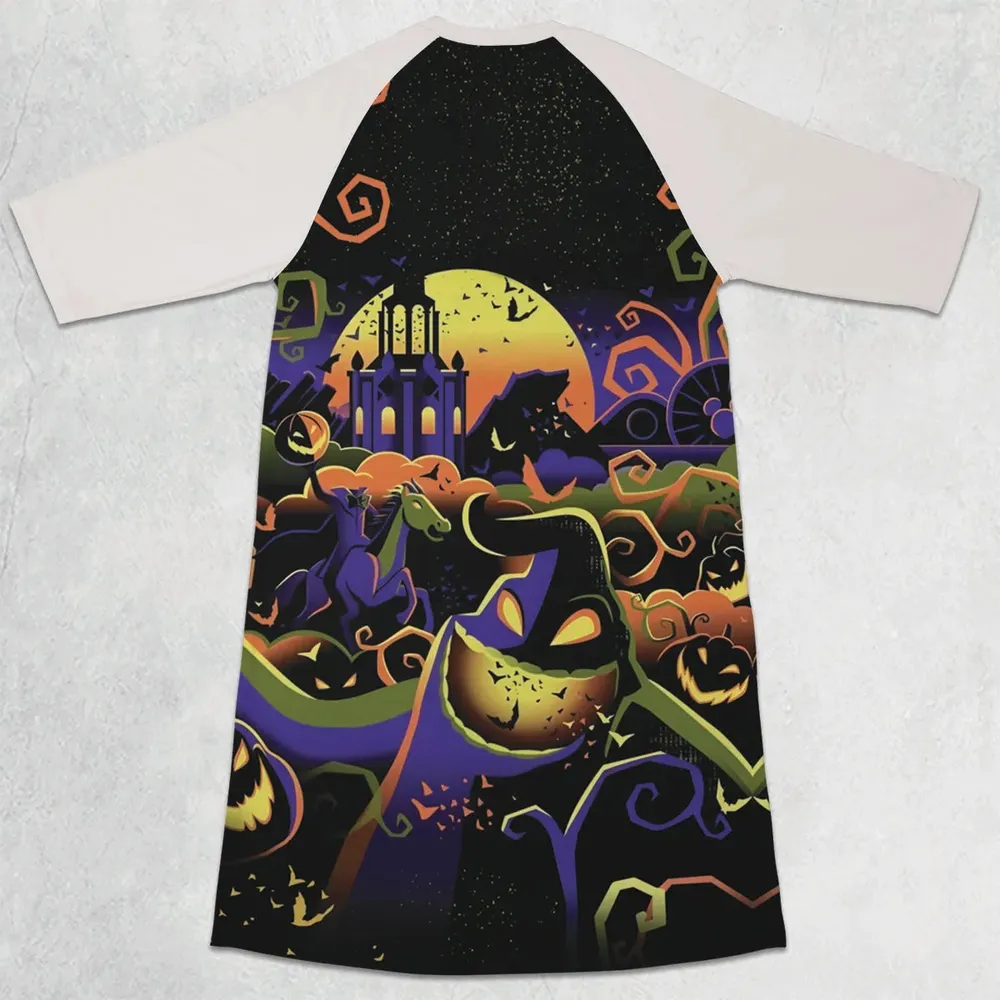 Hawaiian Shirt - TWPU325J 3/4 Sleeve Raglan Dress - 2