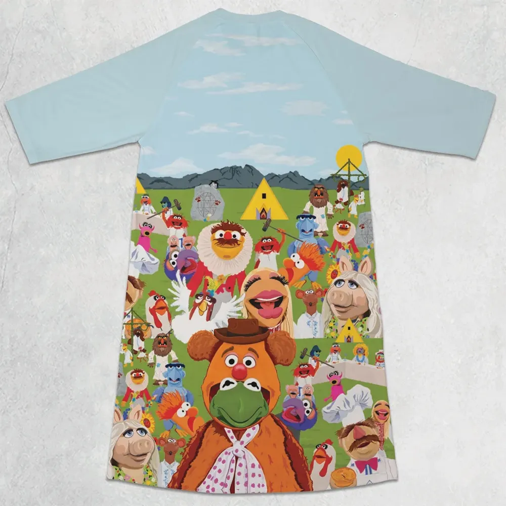 MupSommar Midsommar and The Muppet Show 3/4 Sleeve Raglan Dress - 2