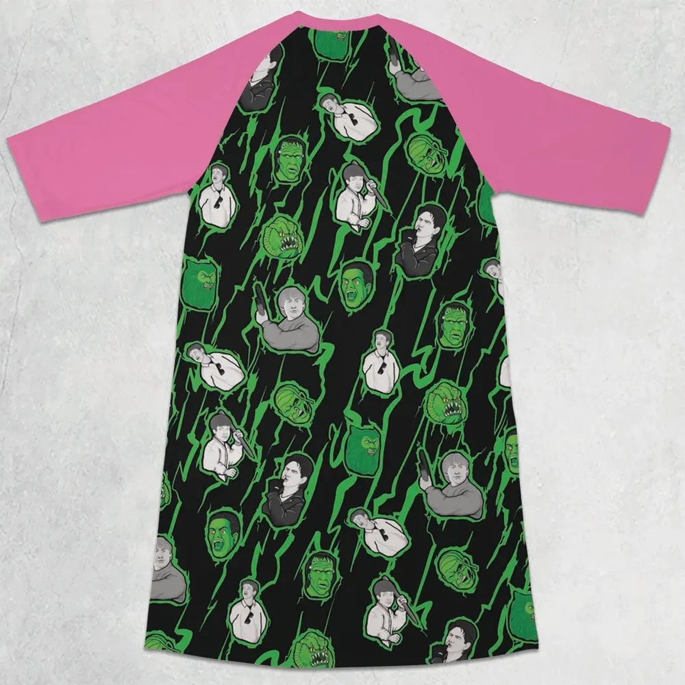 Classic Cult Monster Squad 3/4 Sleeve Raglan Dress - 2