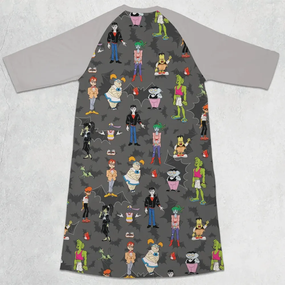 Gravedale High LineUp 3/4 Sleeve Raglan Dress - 2