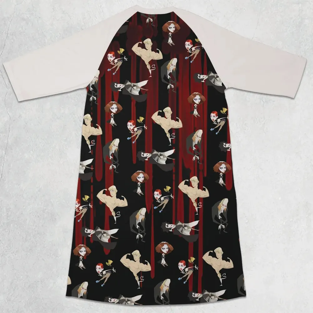 The Rocky Horror Picture Show Characters 3/4 Sleeve Raglan Dress - 2
