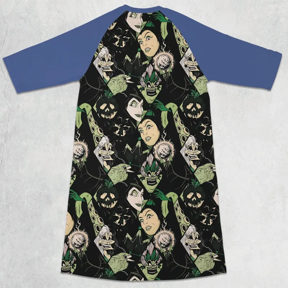 Hawaiian Shirt - L4EQN58B 3/4 Sleeve Raglan Dress - 2