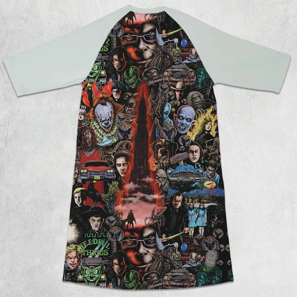 Stephen King Universe 3/4 Sleeve Raglan Dress - 2
