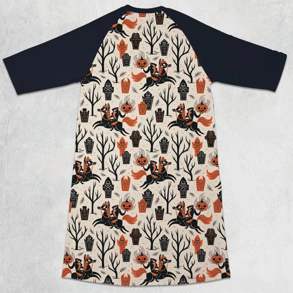 Hawaiian Shirt - 9CS8J2NL 3/4 Sleeve Raglan Dress - 2