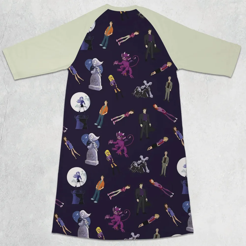 Buffy: The Animated Series Characters 3/4 Sleeve Raglan Dress - 2