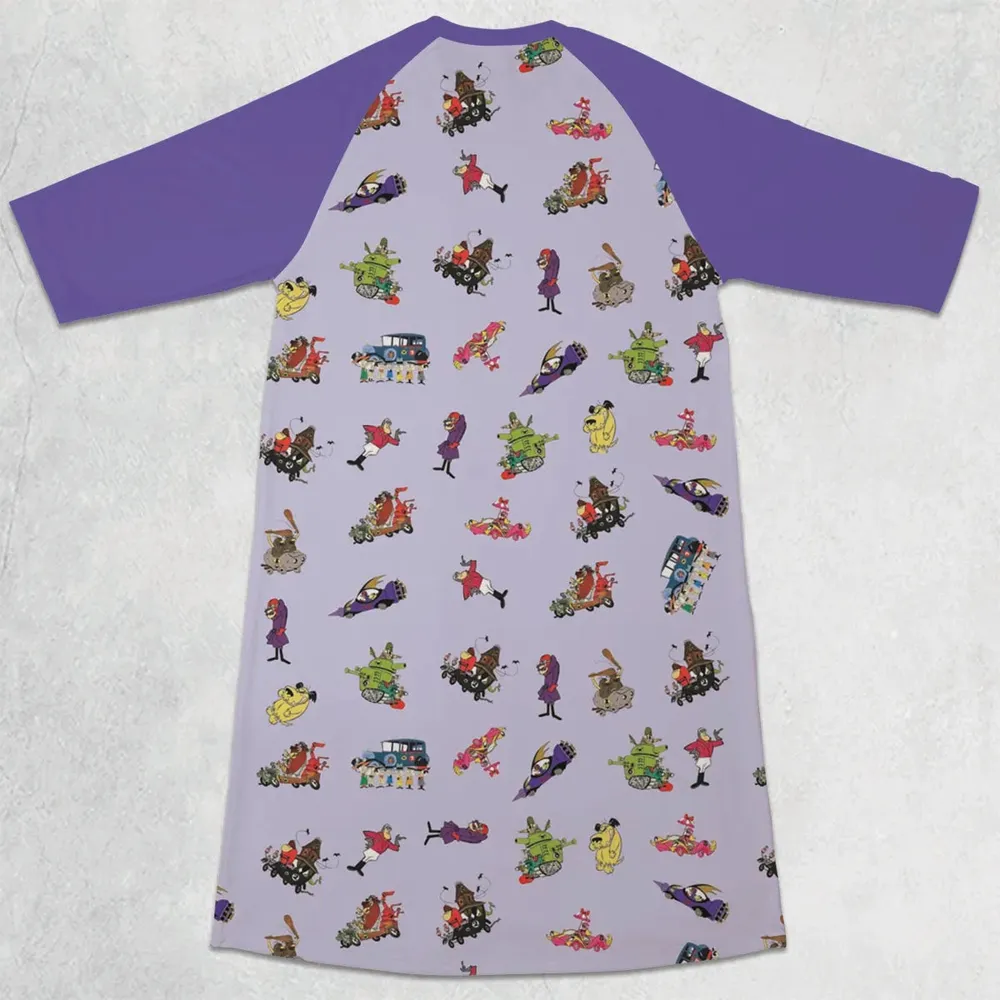 Muttley Buddies 3/4 Sleeve Raglan Dress - 2