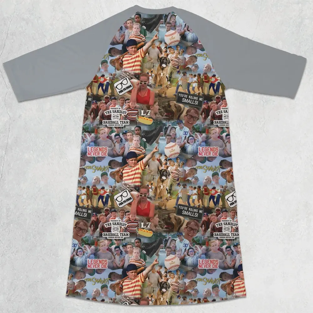 The Sandlot 3/4 Sleeve Raglan Dress - 2