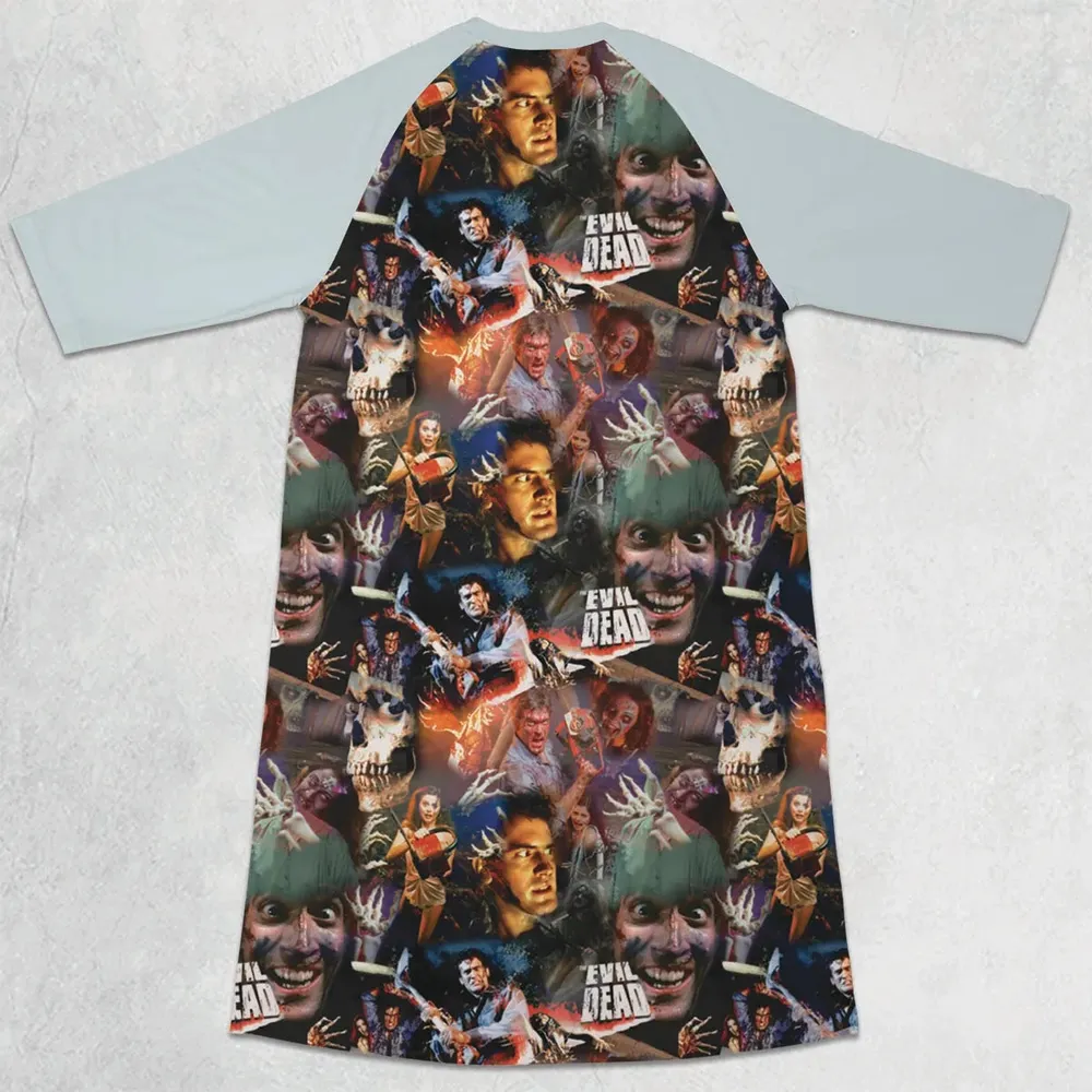 Classic Horror Evil Dead 3/4 Sleeve Raglan Dress - 2