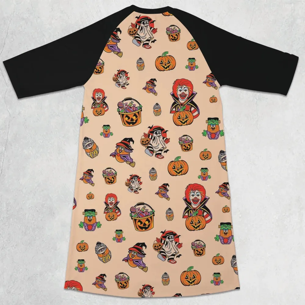 McDonaldland Halloween 3/4 Sleeve Raglan Dress - 2