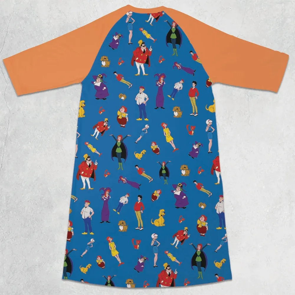 Sabrina The Teenage Witch 3/4 Sleeve Raglan Dress - 2