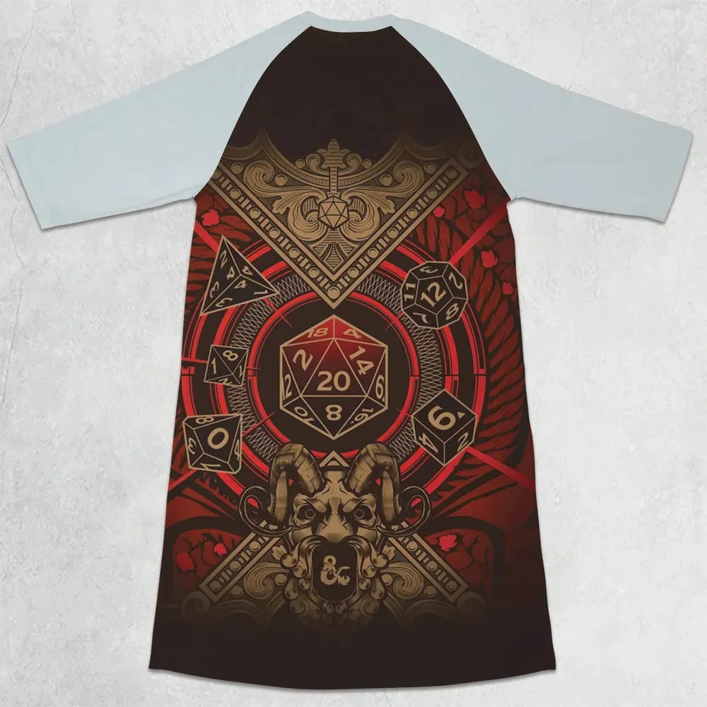 Critical Style DnD 3/4 Sleeve Raglan Dress - 2