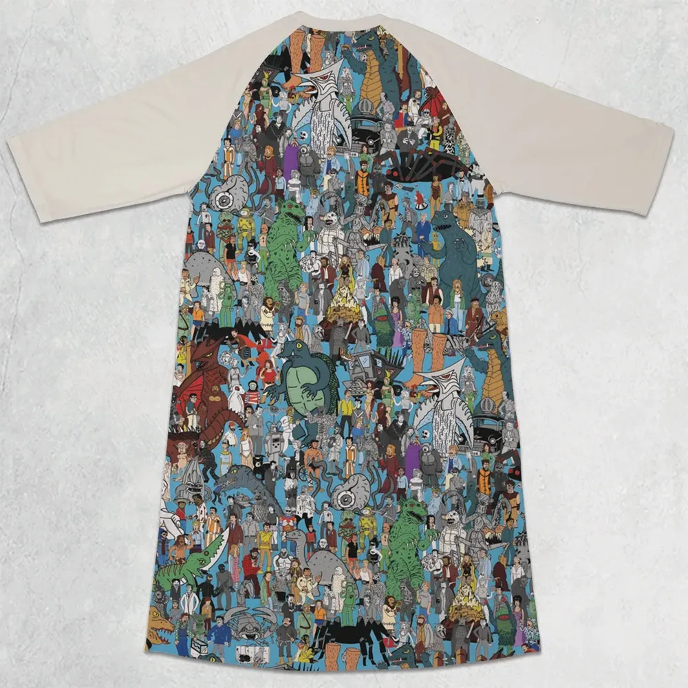 Where's Servo MST3K 3/4 Sleeve Raglan Dress - 2
