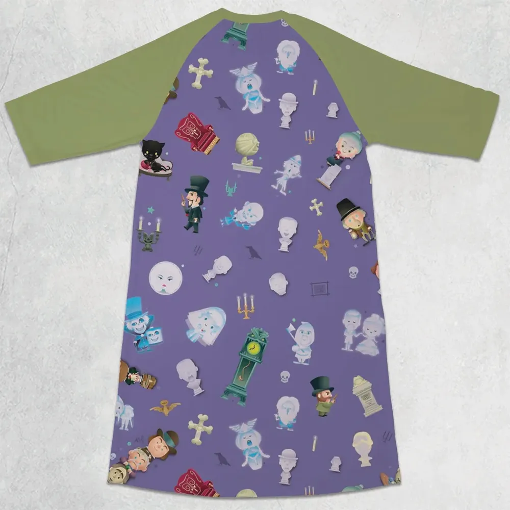 Hawaiian Shirt - XPK8RWCM 3/4 Sleeve Raglan Dress - 2