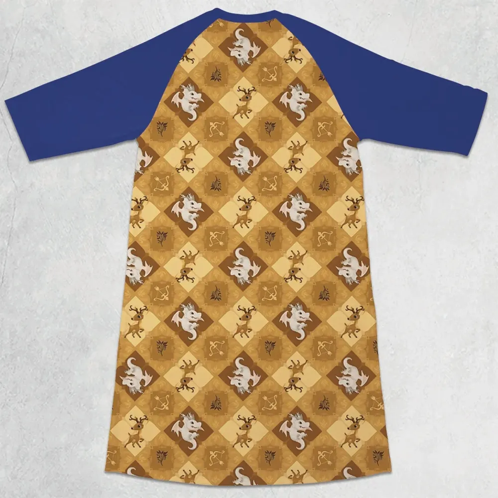 Golden Deer Fire Emblem 3/4 Sleeve Raglan Dress - 2