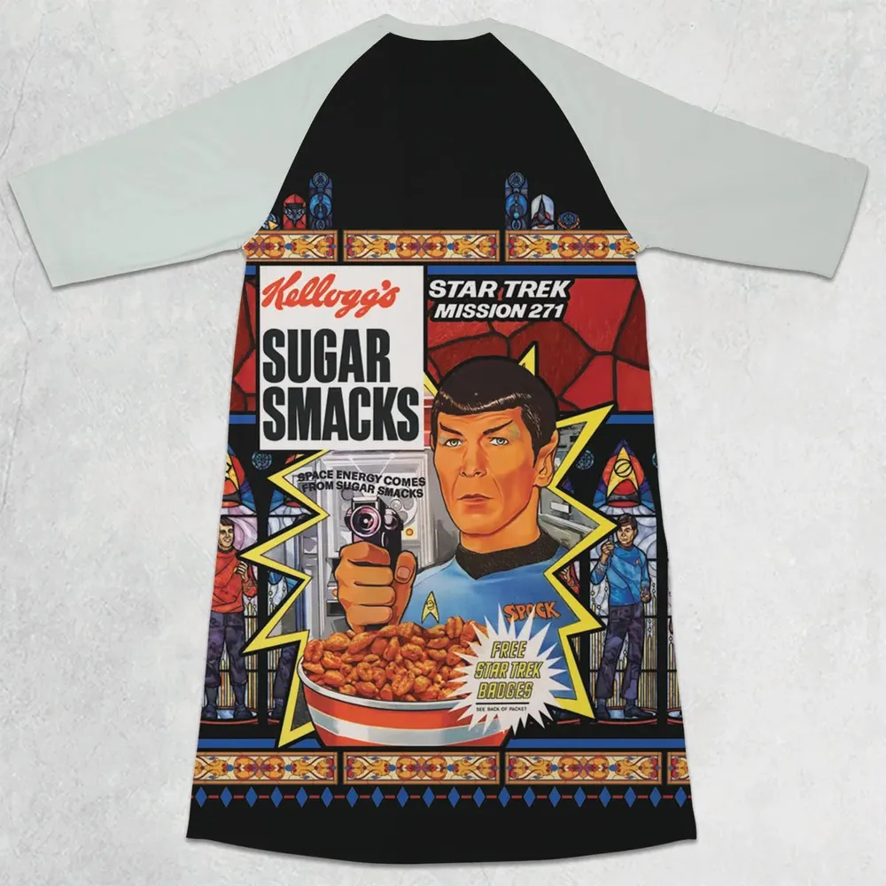 Sugar Smacks Star Trek 3/4 Sleeve Raglan Dress - 2